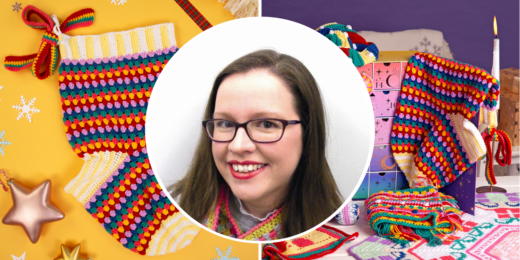 Meet Zoe - Designer of the Granny Stripe Stocking