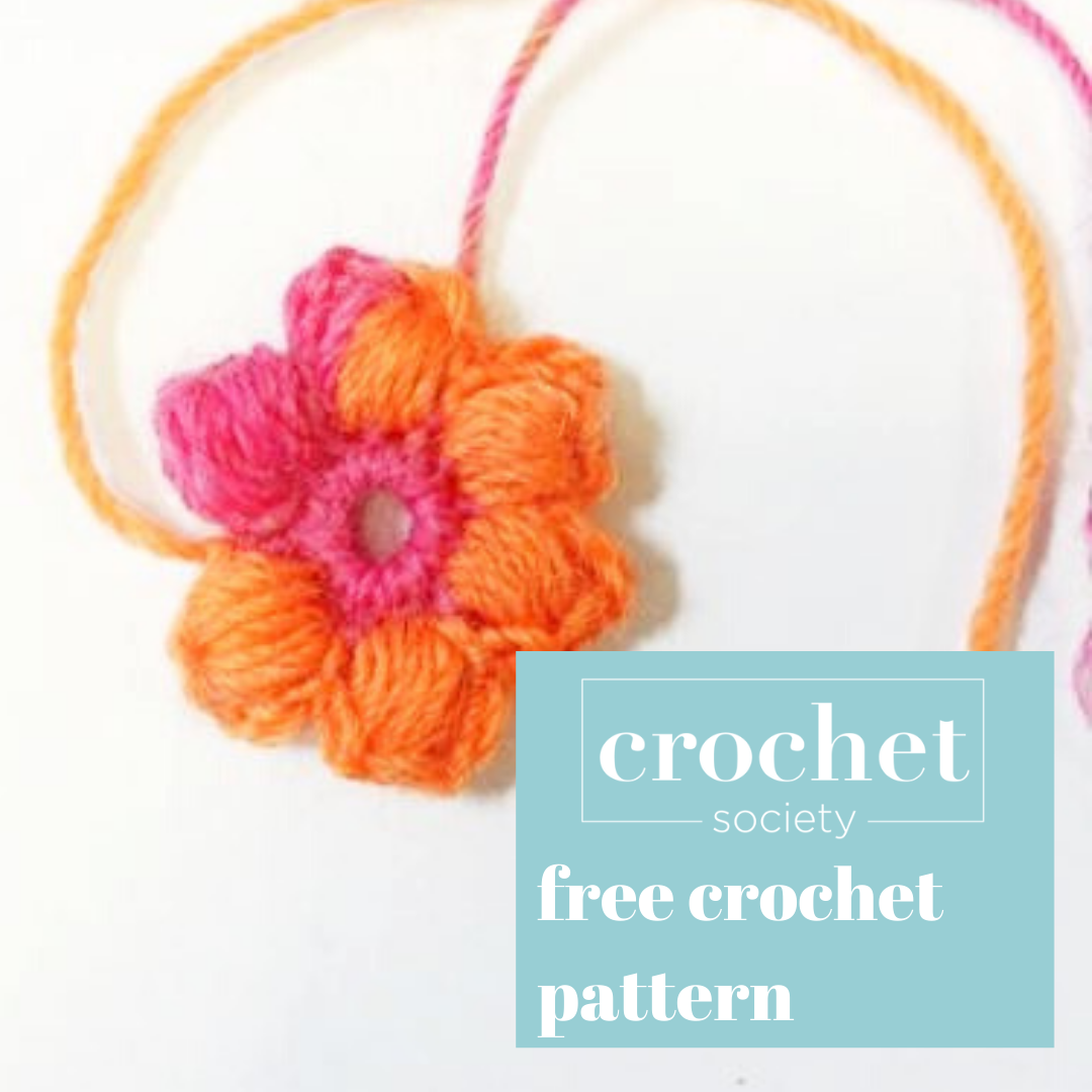 Beginner Puff Flower Crochet Pattern