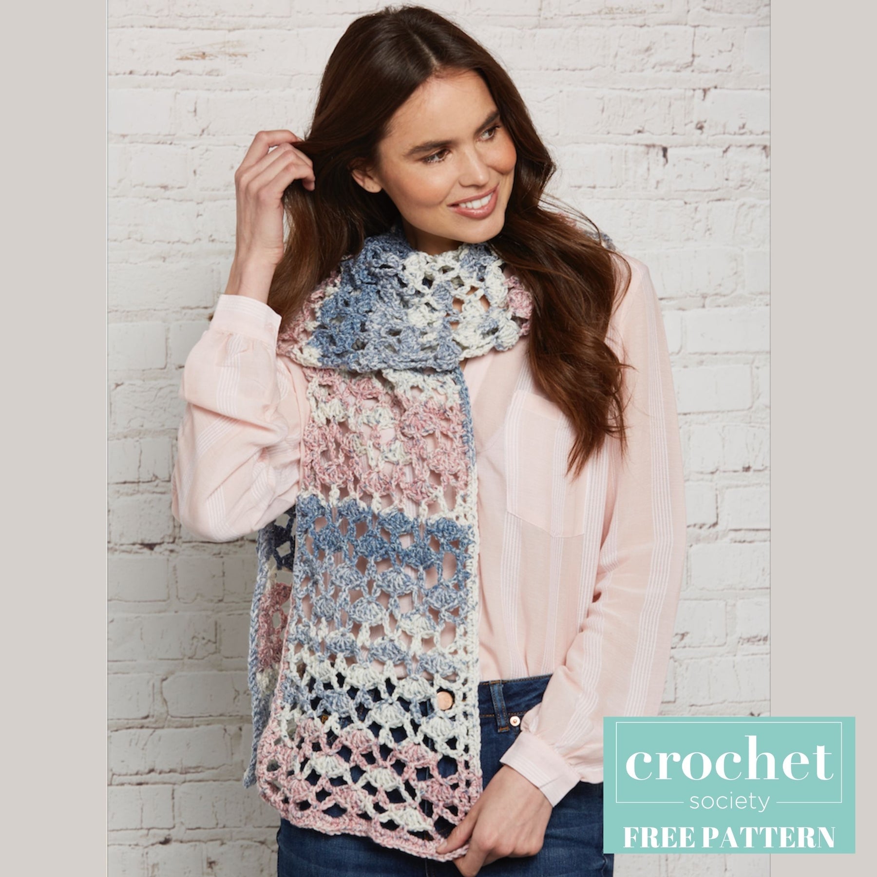 Free Pattern: Pretty, Pastel Scarf