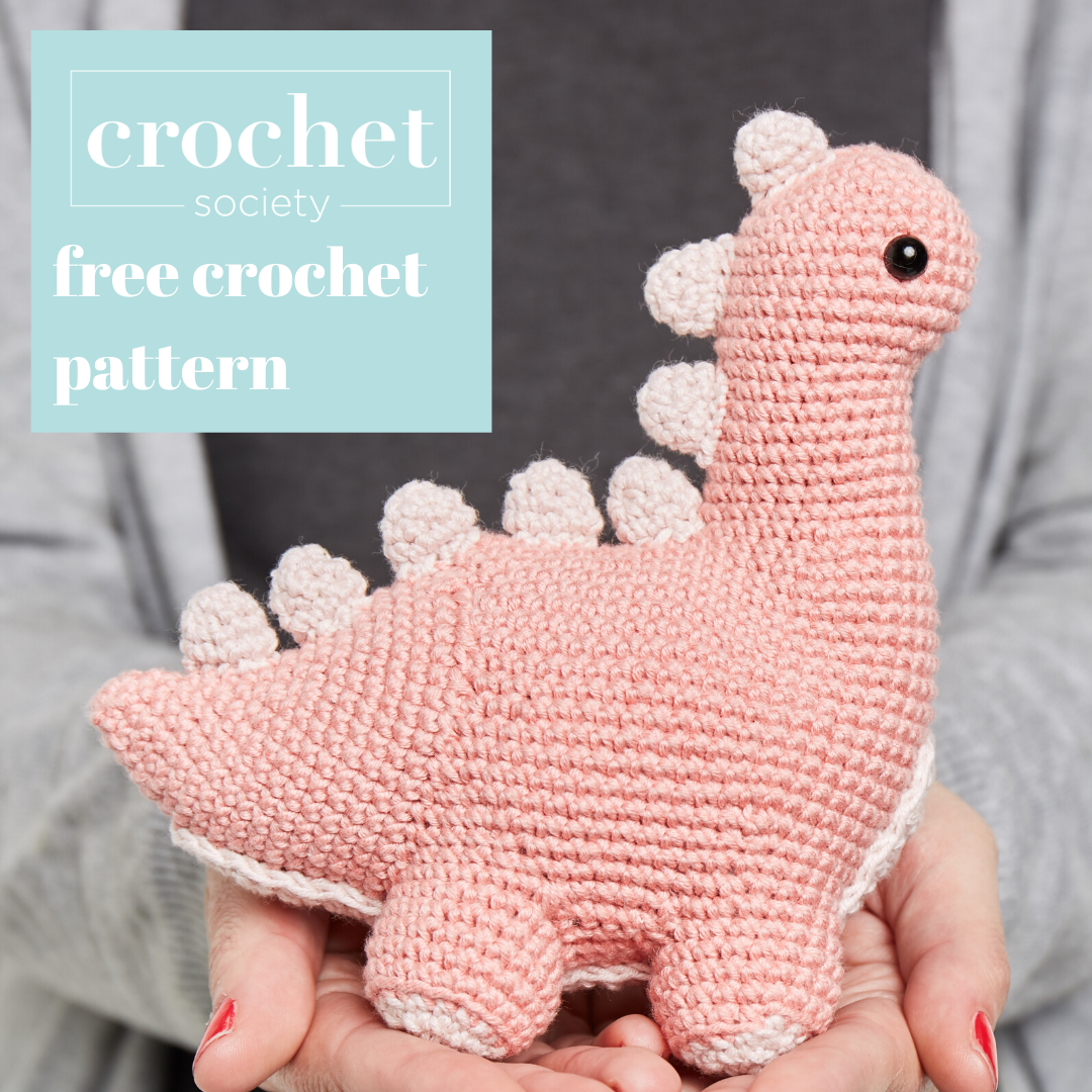 Diplodeano the Dino Free Crochet Pattern Crochet Society