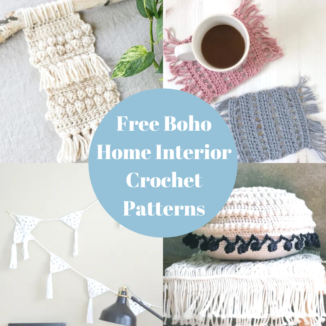 Free Boho Home Accessory Crochet Patterns