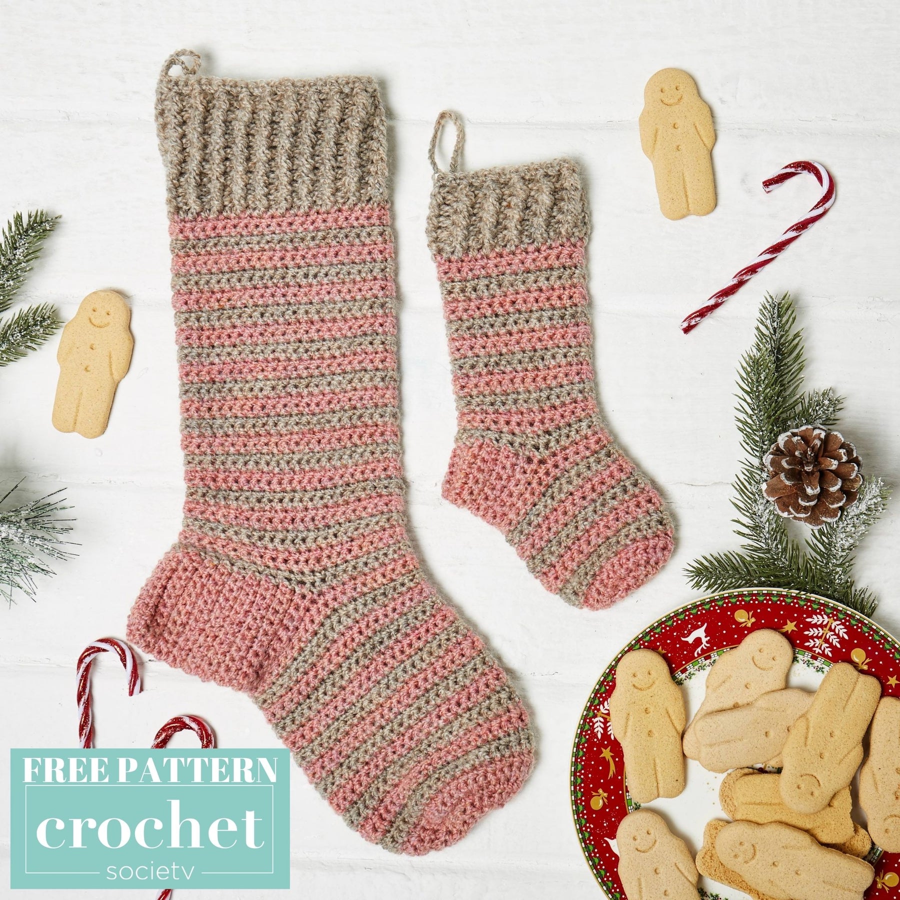 Free Crochet Pattern - Christmas Stockings