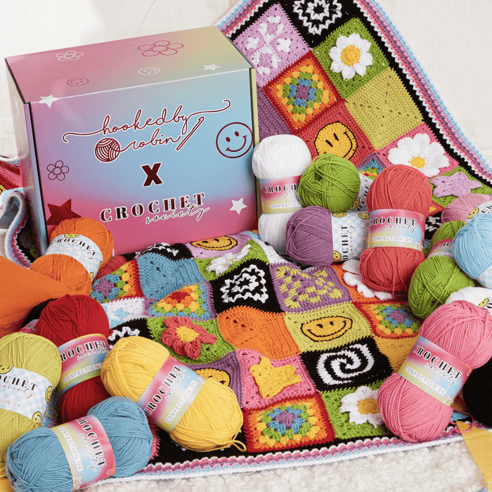 Hooked By Robin Festival Blanket Crochet Kit