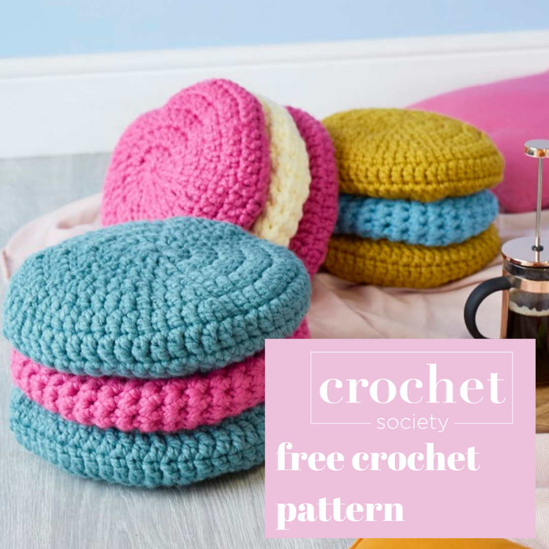 Free Macaron Cushion Crochet Pattern