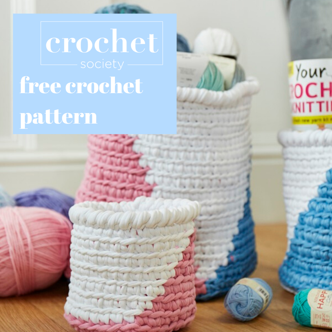 Free Nesting Baskets Crochet Pattern