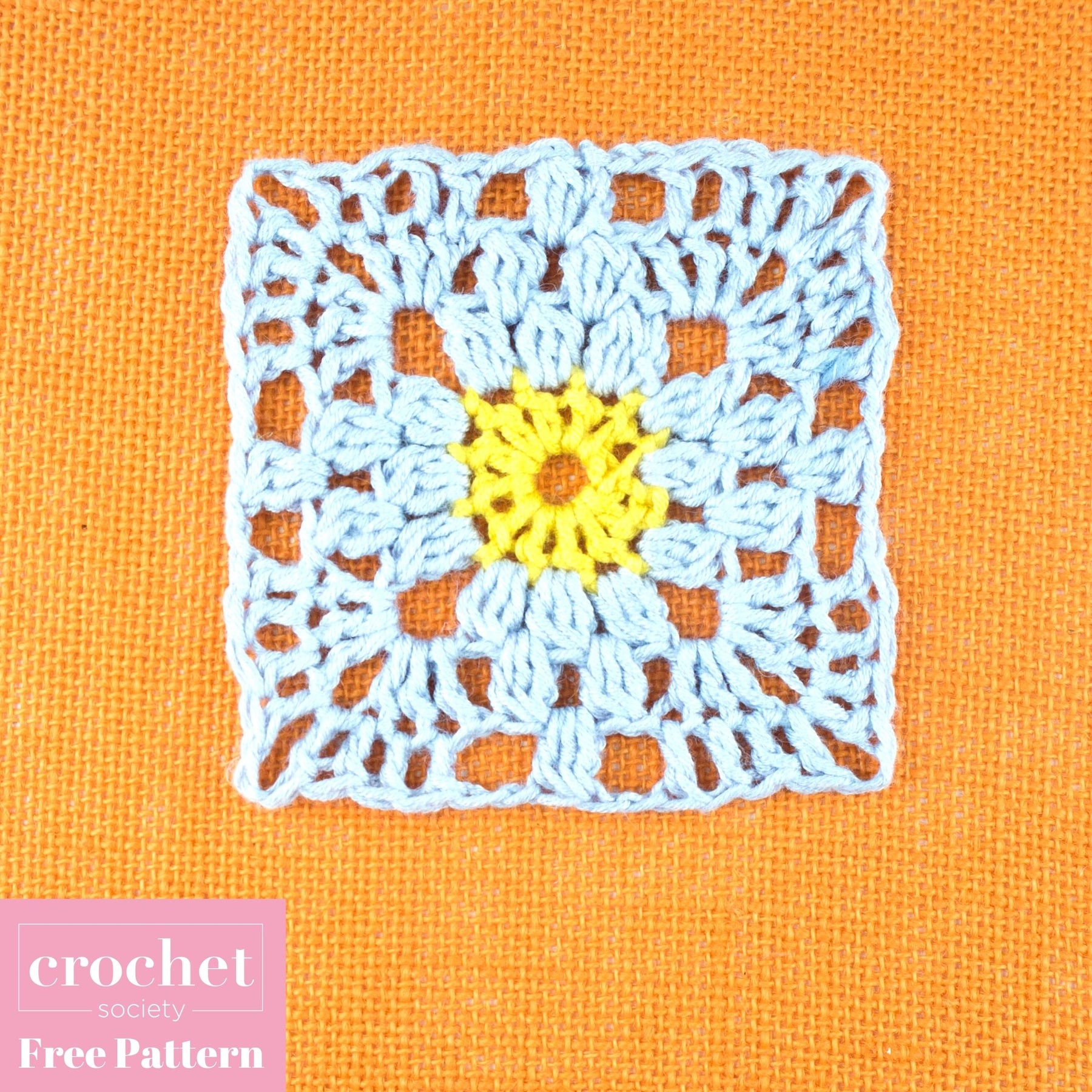 FREE crochet pattern: floral granny square