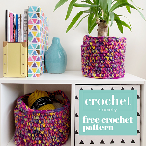 FREE PATTERN: Chunky Crochet Baskets