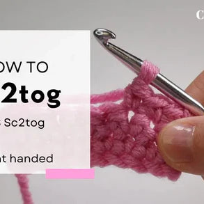 How to do a Decrease Crochet 2 Together (dc2tog) UK /  (sc2tog) US