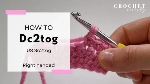 How to do a Decrease Crochet 2 Together (dc2tog) UK / (sc2tog) US ...