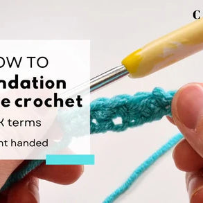 How to Foundation Double Crochet (fdc) UK / Foundation Single Crochet (fsc) US