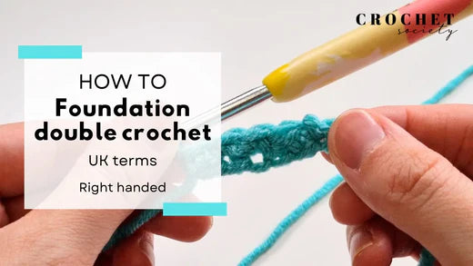 How to Foundation Double Crochet (fdc) UK / Foundation Single Crochet (fsc) US