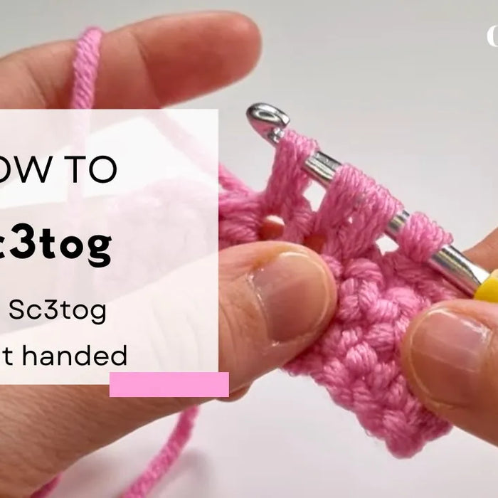 How to Crochet a Double Crochet 3 Together (dc3tog) UK / Single Crochet 3 Together (sc3tog) US