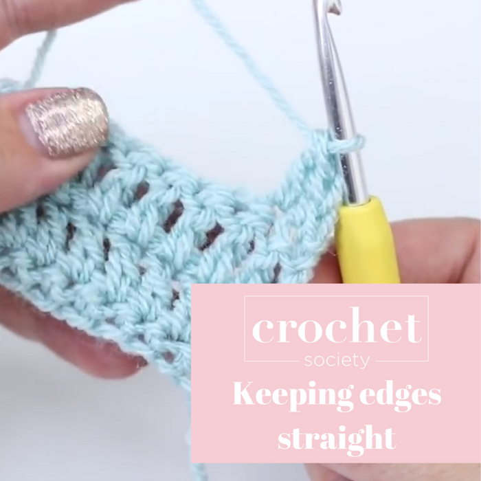 Crochet Tips - Keeping a straight edge