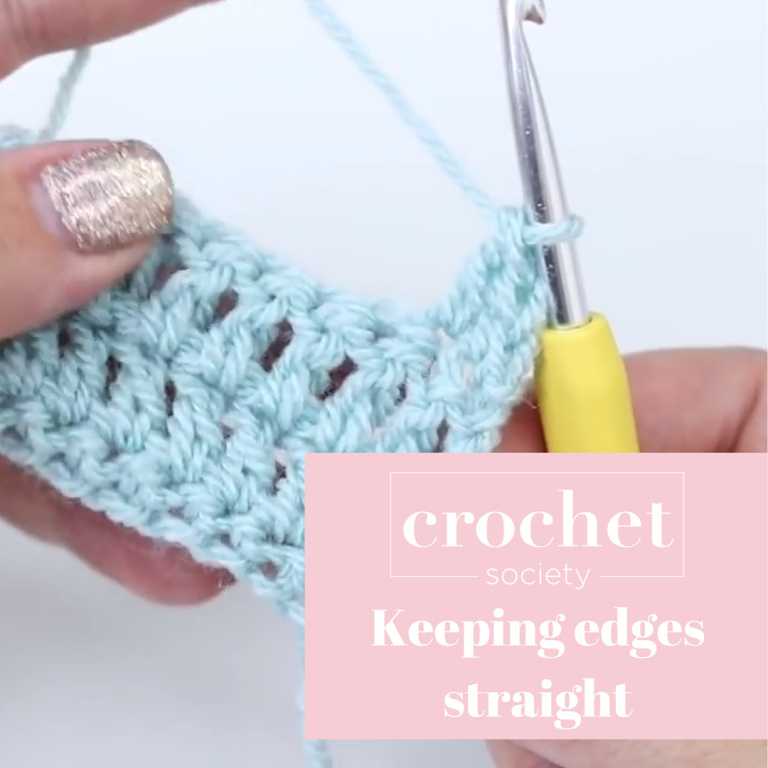 Crochet Tips - Keeping a straight edge