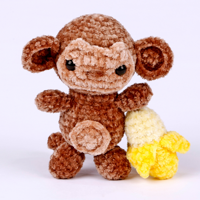 Crochet Society Amigurumi Crochet Kit: Vivi the Monkey | Menagerie Collection