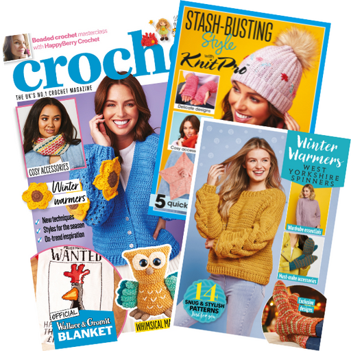 Crochet Now Magazine #115 & KnitPro One Ball Makes & Winter Pattern Books