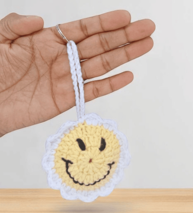 Smiley Face Bag Charm Digital Pattern
