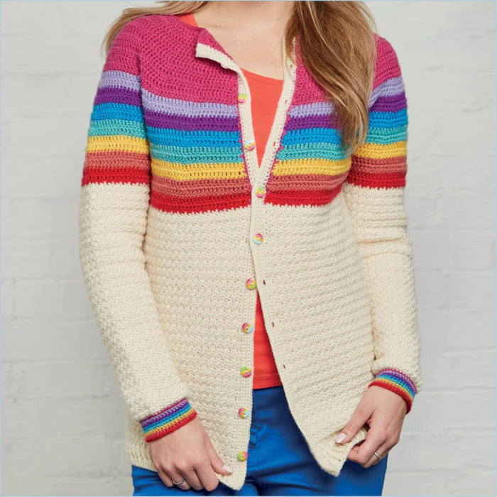 Rainbow Jumper & Cardigan Crochet Digital Pattern Bundle