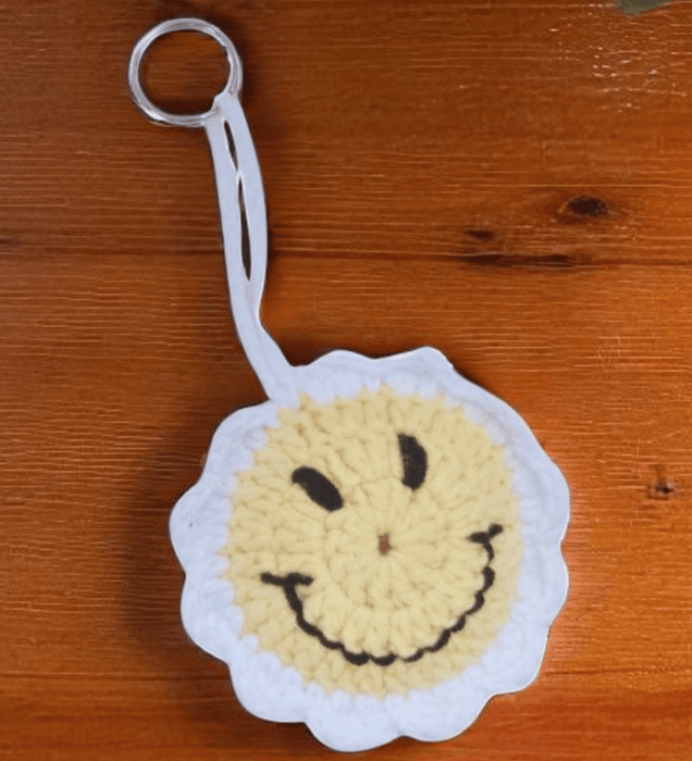 Smiley Face Bag Charm Digital Pattern