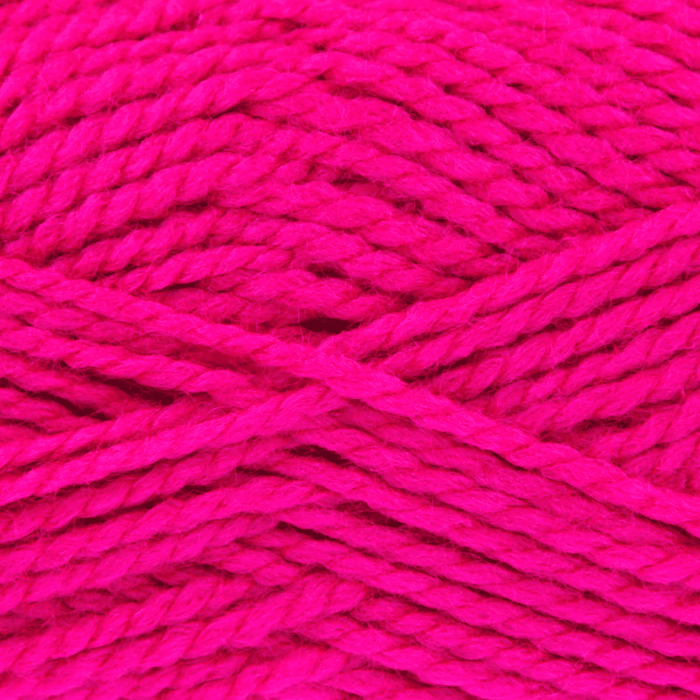 King Cole Big Value Chunky Acrylic Yarn 100g | Bright Pink