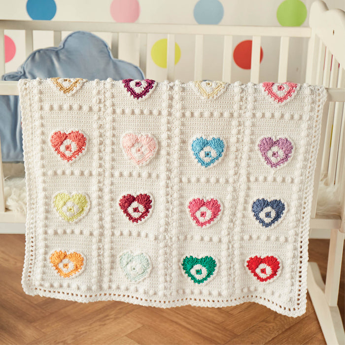 Hearts Bobbles Baby Blanket Digital Pattern Crochet Society hearts-bobbles-baby-blanket-digital-pattern-crochet-society