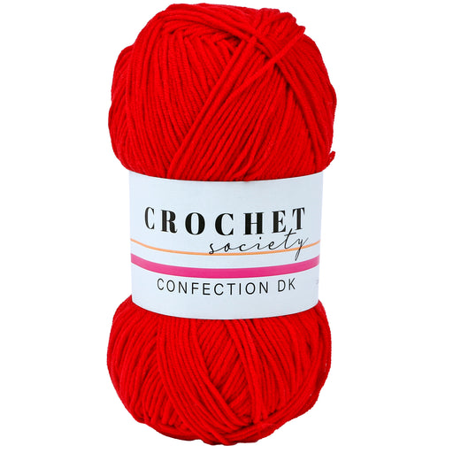 Crochet Society Confection DK Acrylic Yarn 100g | Cherry Bomb