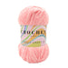 Crochet Society Cuddly Craft DK Chenille Yarn 100g Pink | Soft Rose