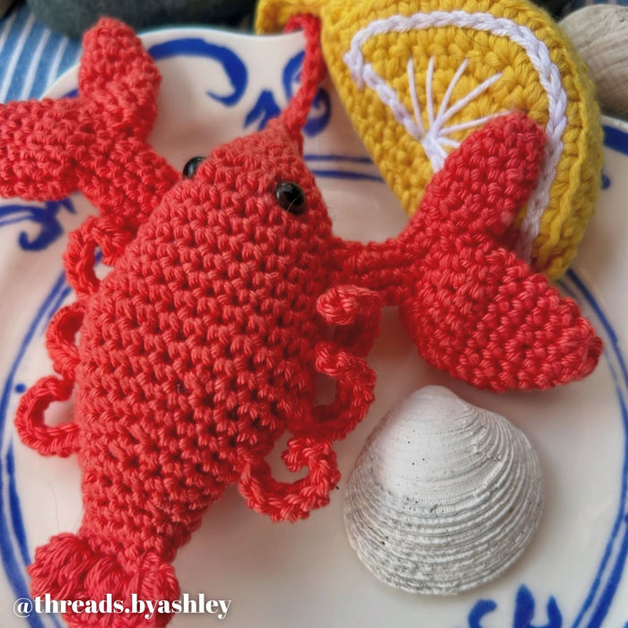 Lobster Bag Charm Digital Pattern