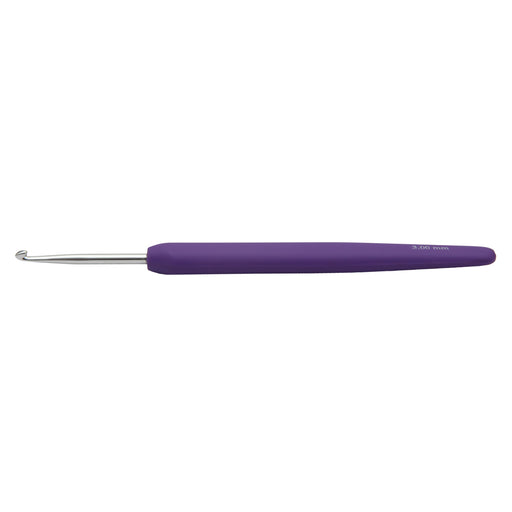 KnitPro Waves Aluminium Crochet Hook Purple 3mm x 15mm