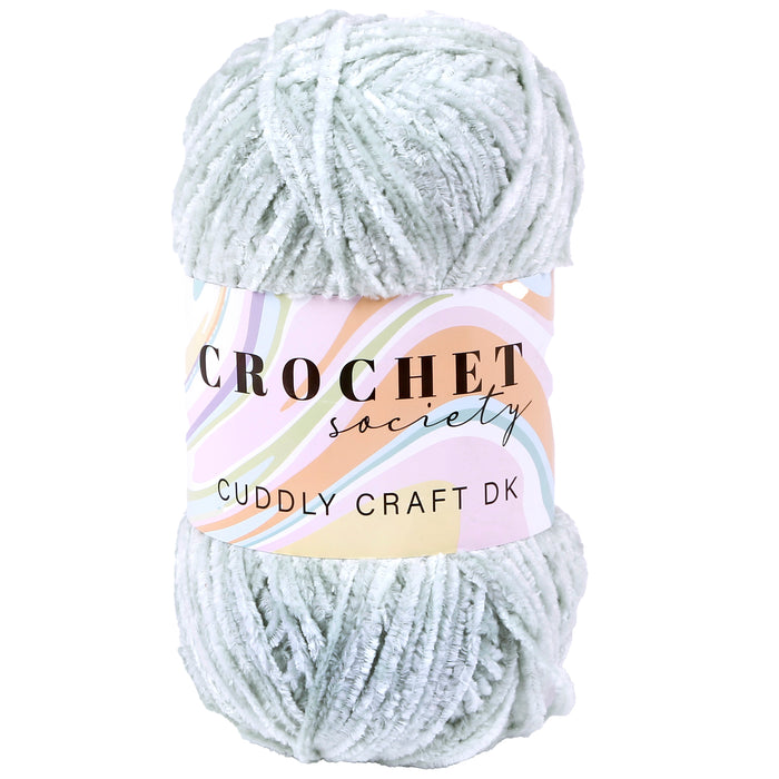 Crochet Society Cuddly Craft DK Chenille Yarn 100g | Mist