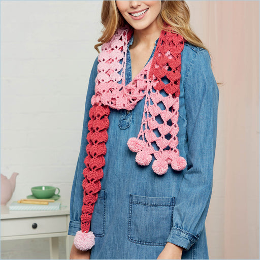 Strawberry Taffy Scarf