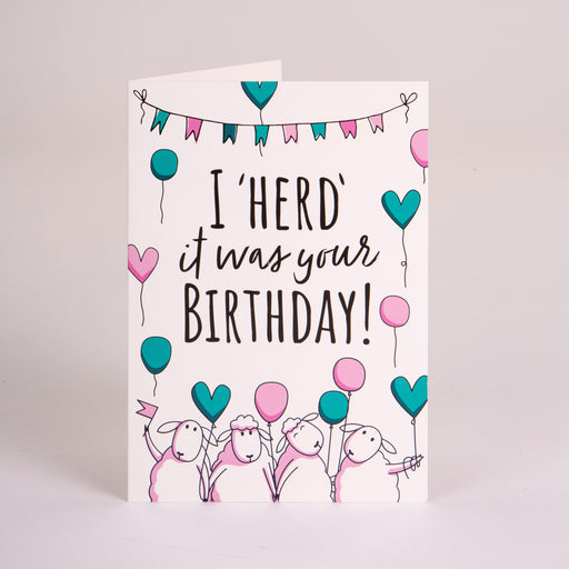 Crochet Society Birthday Card I Herd It Was Your Birthday