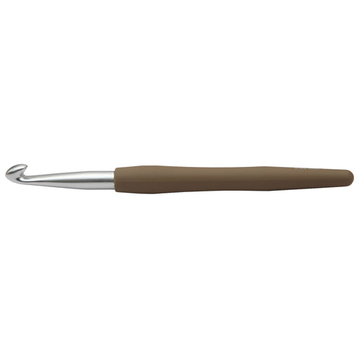 KnitPro Waves Aluminium Crochet Hook Chocolate 8mm x 15mm