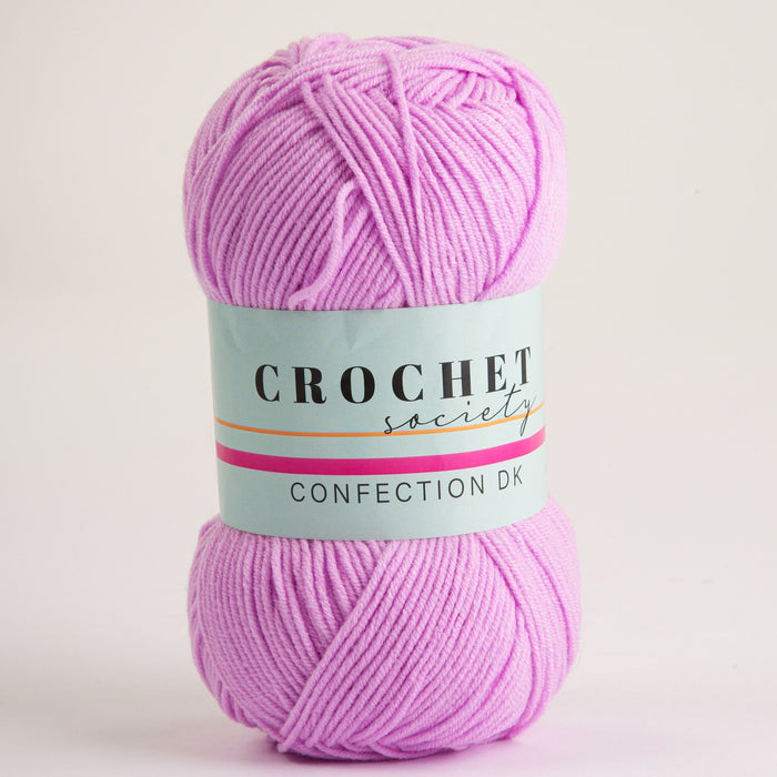 Crochet Society Confection DK Acrylic Yarn 100g Purple | Fondant Fancy