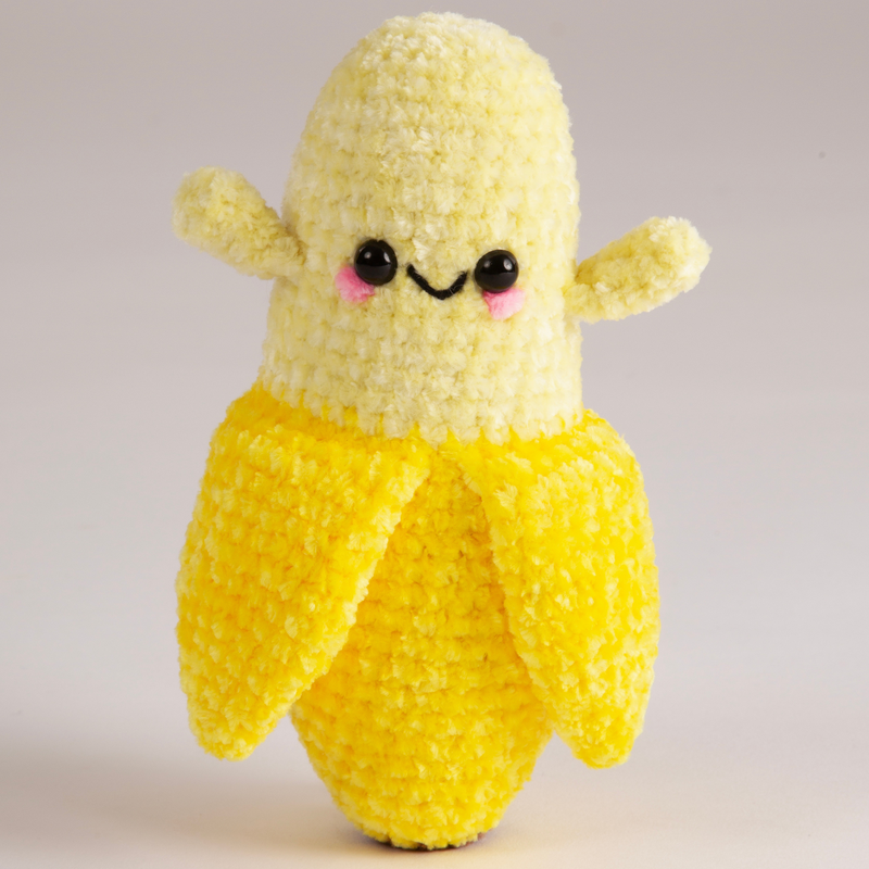 Crochet Society Amigurumi Crochet Kit: Barry The Banana | 5 A Day Collection