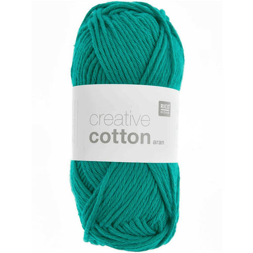 Rico Design Aran Creative Cotton Yarn 50g | Aqua