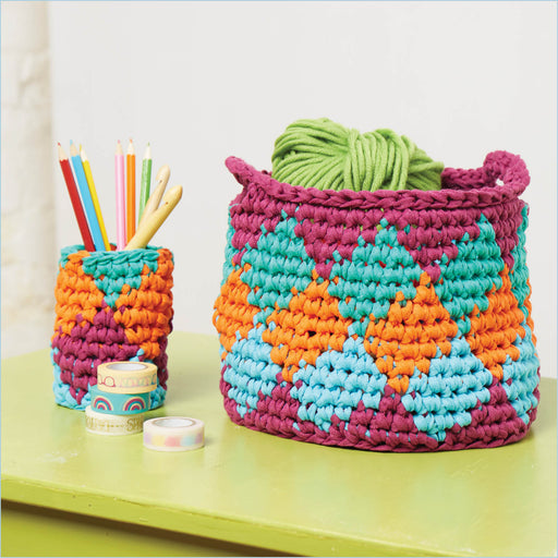 Moroccan Yarn Basket & Hook Pot