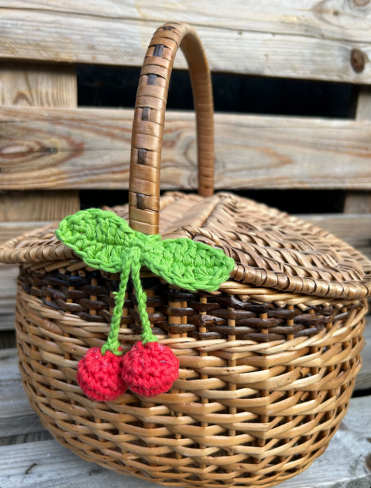 Cherry Bag Charm Digital Pattern