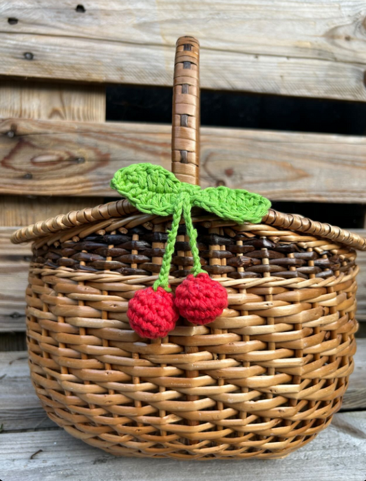 Cherry Bag Charm Digital Pattern