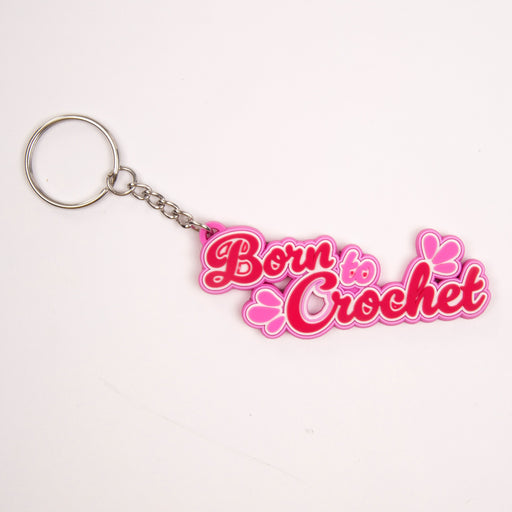 Crochet Society Keyring Born to Crochet