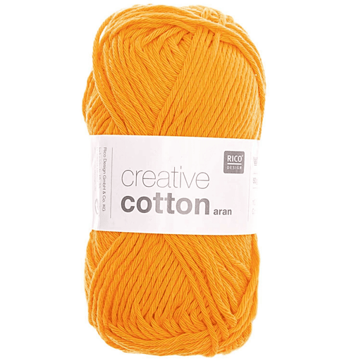 Rico Design Aran Creative Cotton Yarn 50g | Tangerine