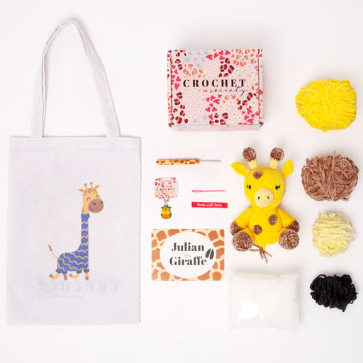 Crochet Society Amigurumi Crochet Kit: Julian the Giraffe | Menagerie Collection