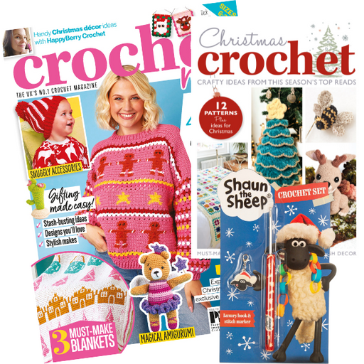 Crochet Now Magazine #114 With Shaun The Sheep Crochet Set & Christmas Pattern Book