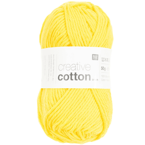 Rico Design Aran Creative Cotton Yarn 50g | Banana