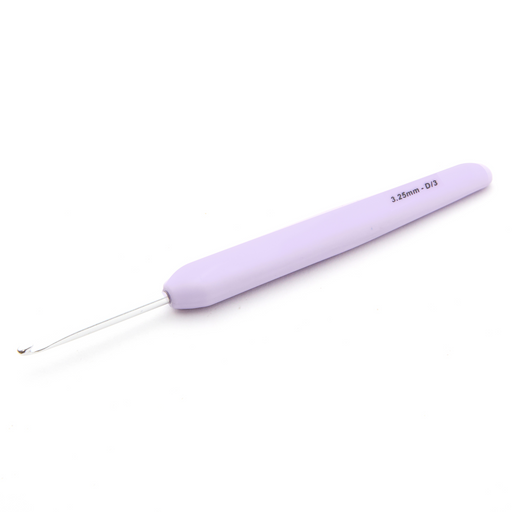 KnitPro Waves Aluminium Crochet Hook Lavender Mist 3.25mm x 15mm