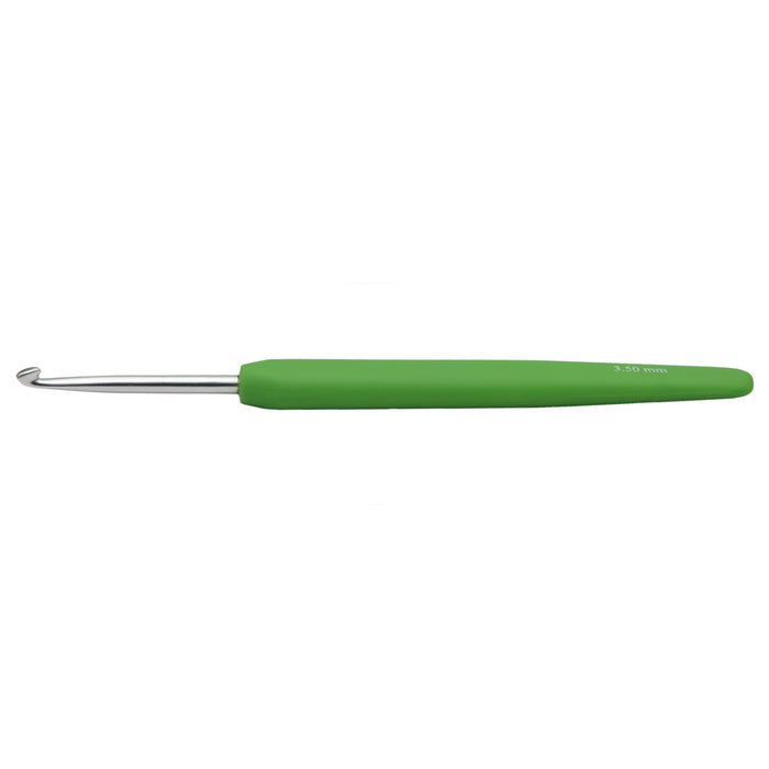 KnitPro Waves Aluminium Crochet Hook Parrot Green 3.5mm x 15mm