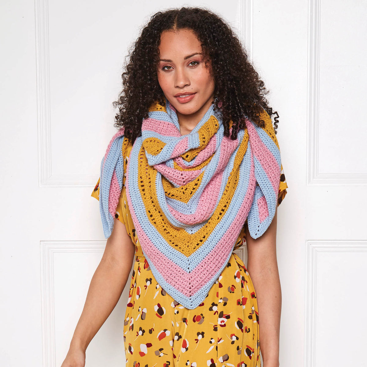 Sherbert Lemon Shawl Digital Pattern — Crochet Society