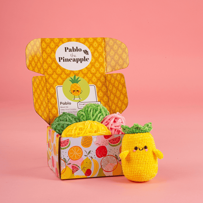 Crochet Society Amigurumi Crochet Kit: Pablo The Pineapple | 5 A Day Collection