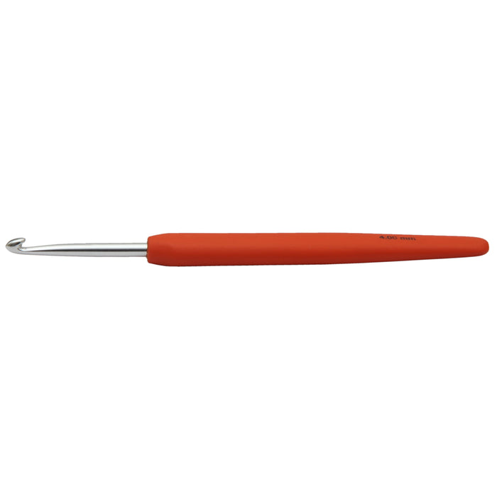 KnitPro Waves Aluminium Crochet Hook Orange 4mm x 15mm