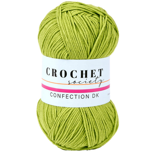 Crochet Society Confection DK Acrylic Yarn 100g | Chocolate Lime